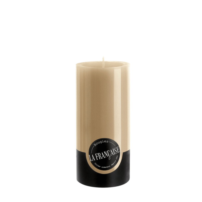 Bougies La Francaise - Medium Pillar Candle - Taupe